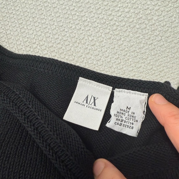 Armani Exchange cropped top sweater - Picture 3 of 4